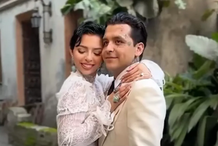 Ángela Aguilar y Nodal celebran su primer aniversario de matrimonio