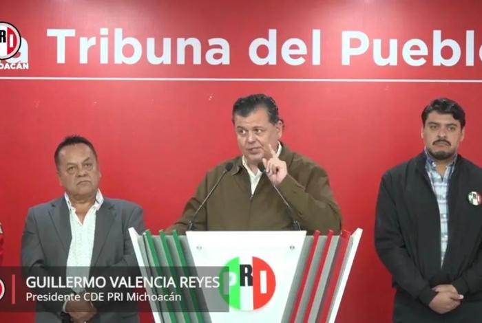 Niega Guillermo Valencia que el PRI o Revolución Social hayan participado en hechos violentos al interior de Palacio de Gobierno en Morelia