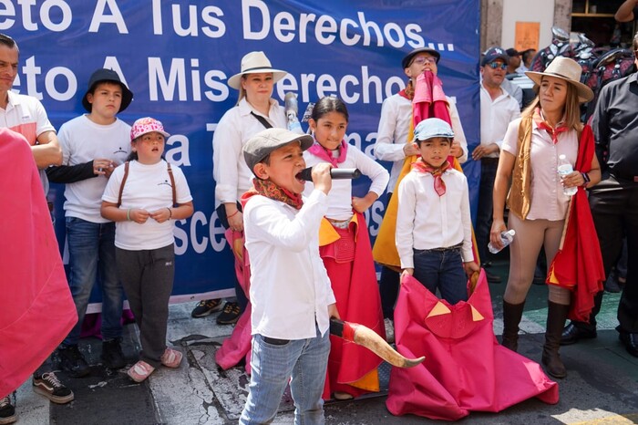 Niños a la fiesta, exigen protaurinos