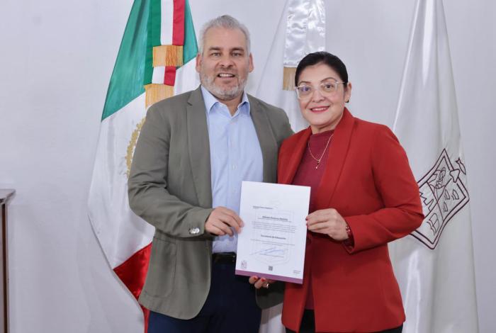 Nombra Bedolla a Patricia Flores como nueva secretaria de Educación
