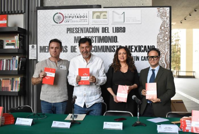 Noroña reconoce publicación de libros clásicos del comunismo en Cámara de Diputados