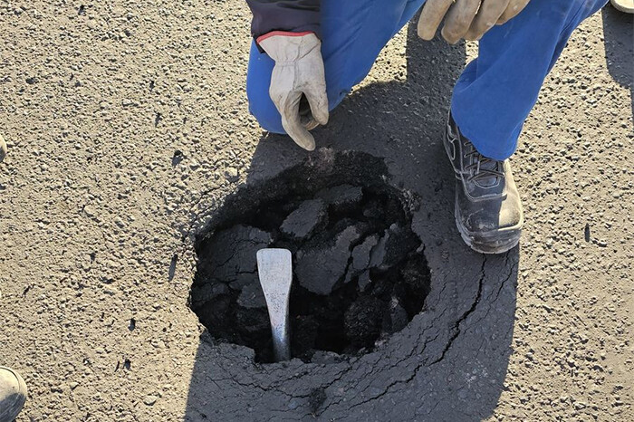 OOAPAS atiende hundimiento sobre la avenida Ventura Puente, en Morelia