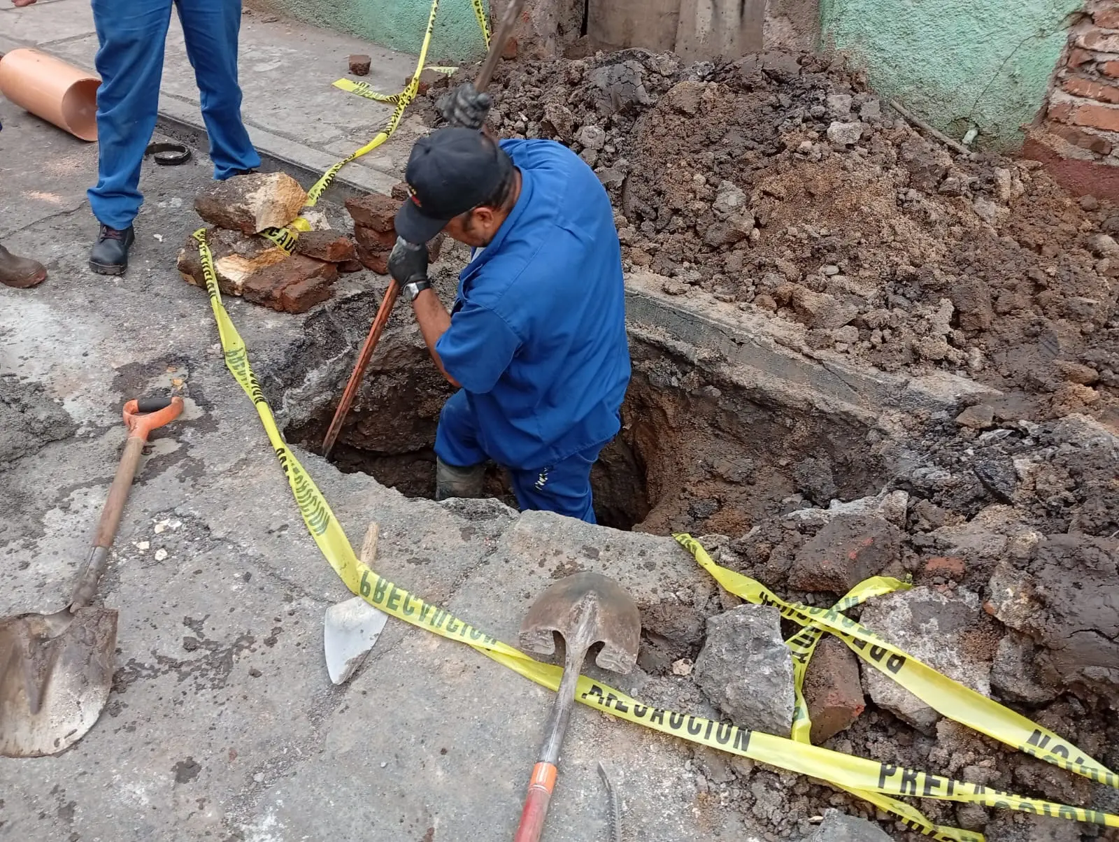 Ooapas realiza trabajos de reparación en Nicolás Bravo