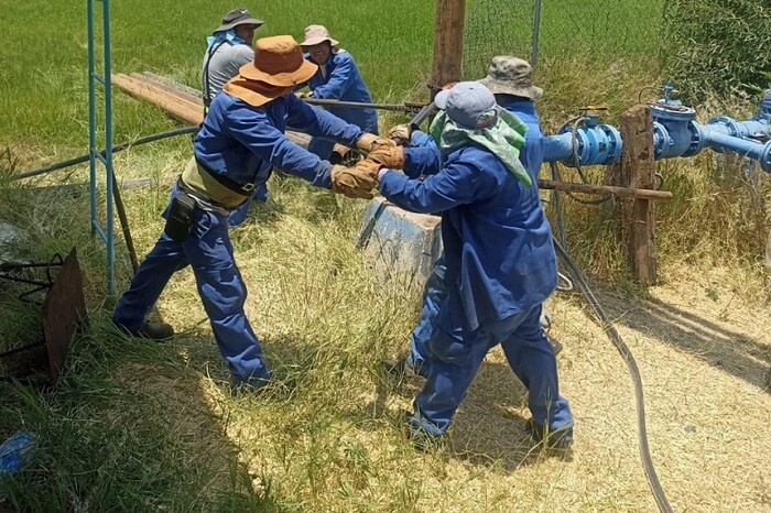 OOAPAS repara pozo en Tenencia Morelos; fue afectado por variaciones de voltaje de la CFE