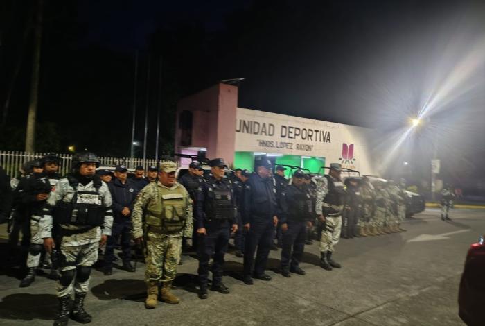 Operativo de seguridad emergente en Uruapan