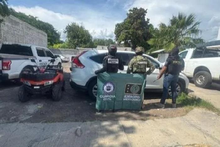 Operativo interinstitucional en Apatzingán: detienen a tres hombres con 2.5 kilos de marihuana