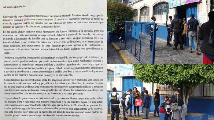 Padres de familia de Escuela Primaria México exigen regreso de docentes ante paro de labores