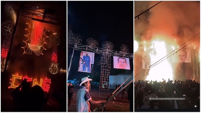 Pasa en Michoacán: Viralizan video de baile y fuegos artificiales en honor a “El Mencho”