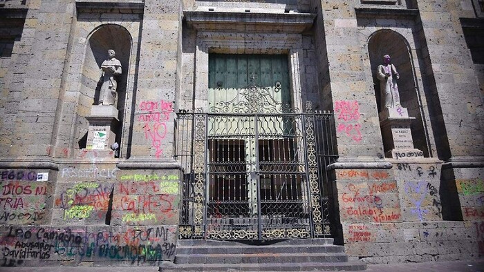 Pintas a la Catedral de Guadalajara, daño sin precedentes