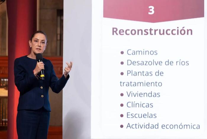 Plan de reconstrucción por inundaciones requerirá 10 mil millones: Sheinbaum
