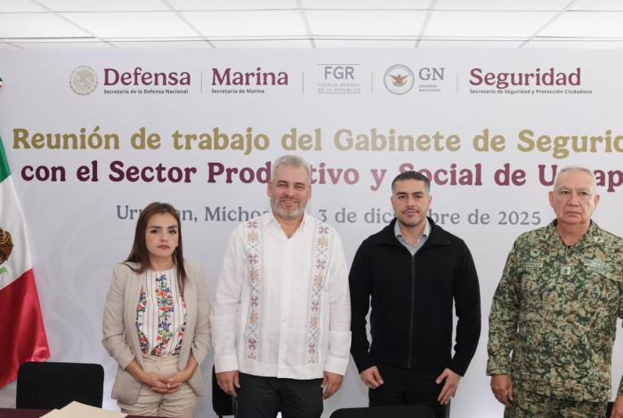 Plan Uruapan avanza con resultados para regresar la confianza a la ciudadanía: Bedolla