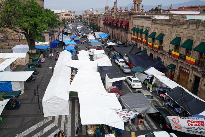 Plantón en centro histórico genera pérdidas diarias por tres mdp: Covechi
