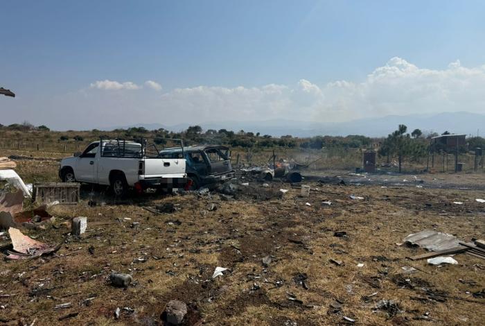 Policía Morelia acudió a un llamado por una explosión registrada en un presunto polvorín ubicado en la zona de Lucio Cabañas.