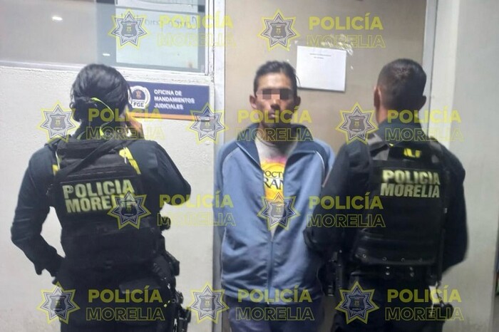 Policía Morelia captura a sujeto con orden de aprehensión vigente por robo calificado