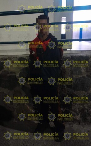 Policía Morelia detiene a presunto ladrón de cableado en El Dorado