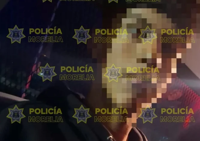 Policía Morelia recupera motocicleta robada y detiene a su conductor en Villas del Pedregal