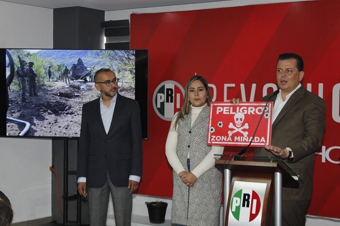 Pondrá PRI letreros de alerta en brechas de Tierra Caliente, tras muerte de inocentes por explosión de minas