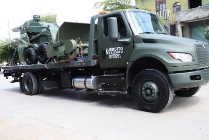 Por lluvias, pausan vehículos desminadores; han barrido 18 km de brecha en Tingüindín