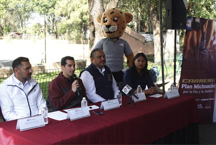 Presentan detalles de la carrera “Plan Michoacán por la Paz y la Justicia” con la participación de Rommel Pacheco