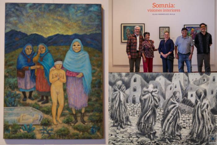 Presentan en el Antiguo Colegio Jesuita de Pátzcuaro el legado pictórico de Elías Rodríguez