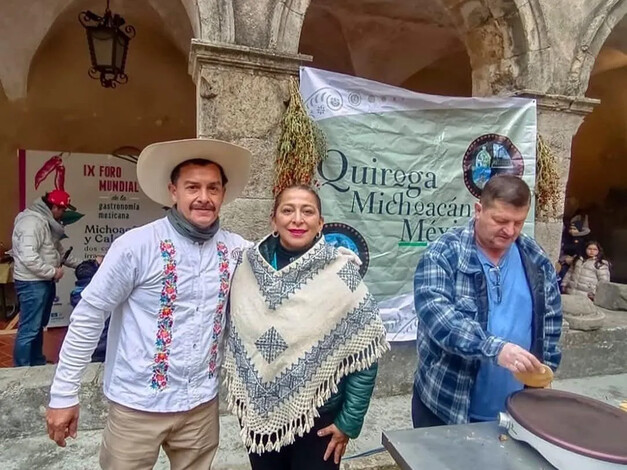 Promueven riquezas culturales, tradicionales y gastronómicas de Quiroga en Italia