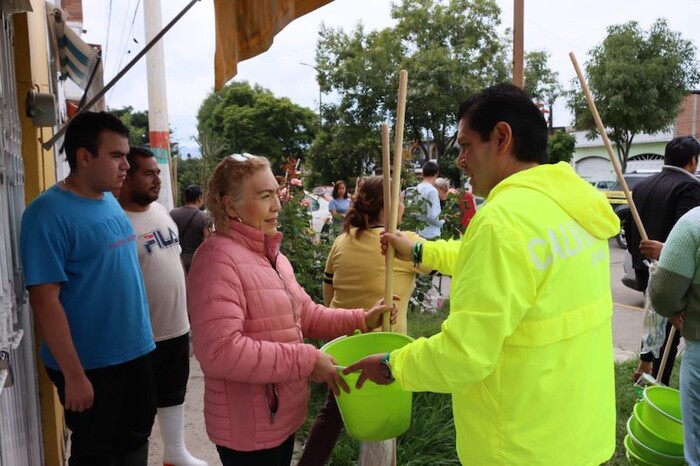 PVEM apoya con kits de limpieza a morelianos afectados por inundación