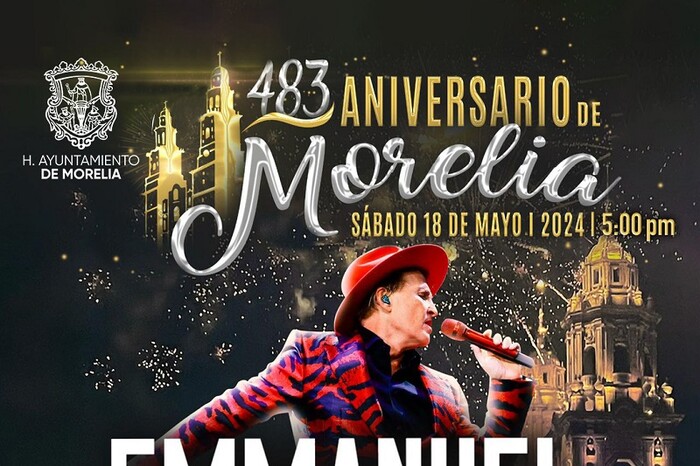 Realizarán conciertos por Aniversario de Morelia