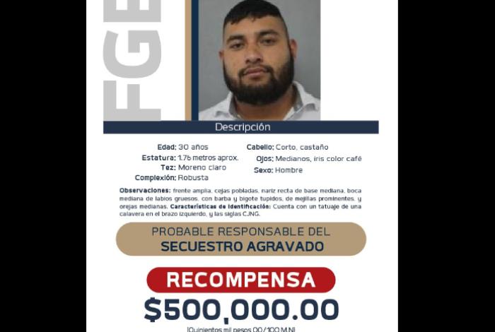 Recompensa de 500 mil pesos a quien dé información para la captura de El Barbas, líder del CJNG en Zitácuaro