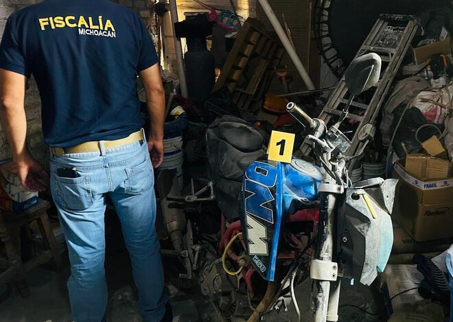 Recuperan moto robada tras catear inmueble en Morelia, ¿la reconoces?