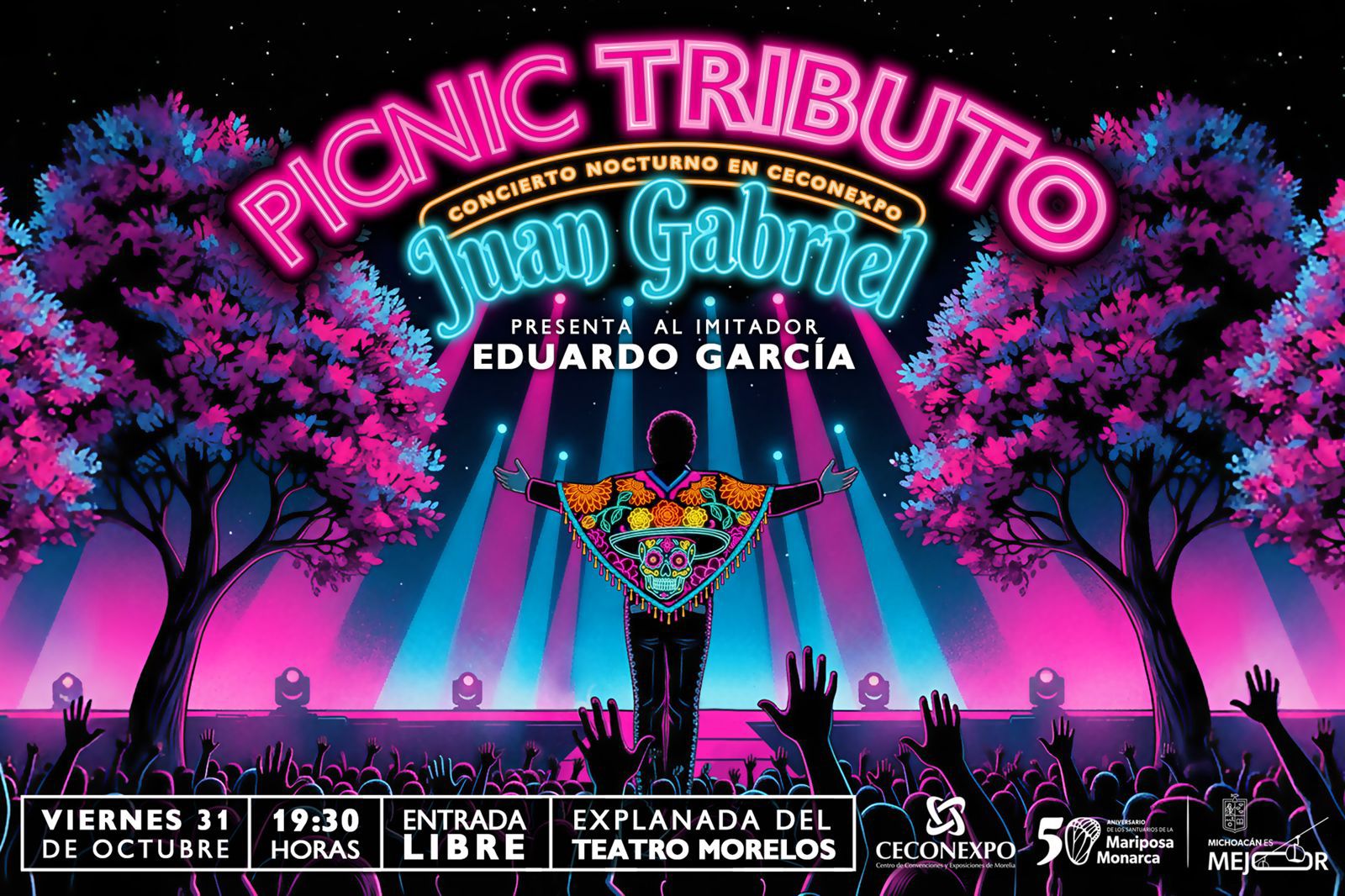 Regresan los picnics de Ceconexpo con un tributo a Juan Gabriel