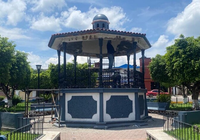 Remodelan kiosco de La Rinconada, en Zamora