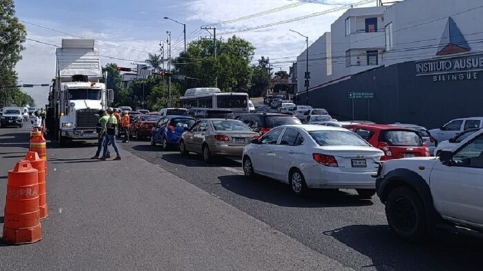 Reportan intensa carga vehicular en el Libramiento de Morelia