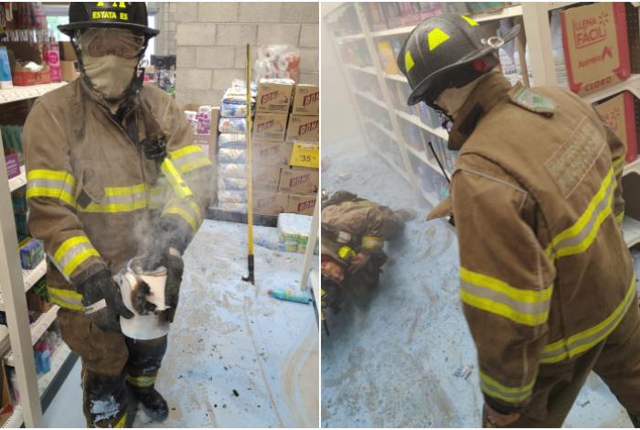 Reporte de incendio en Bodega Aurrera Indeco moviliza a los Bomberos, en Morelia