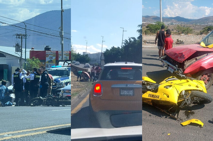 Reporte vial | Esta tarde, reportan tres accidentes de motocicletas en Morelia