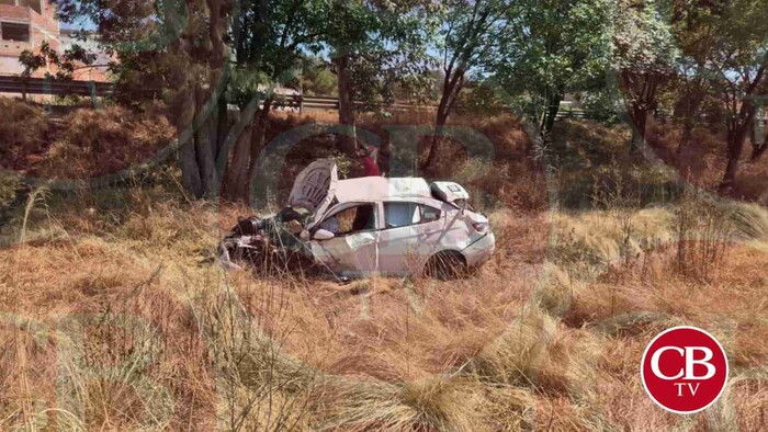 Reporteros de TV Azteca se accidenta en la Morelia-Pátzcuaro