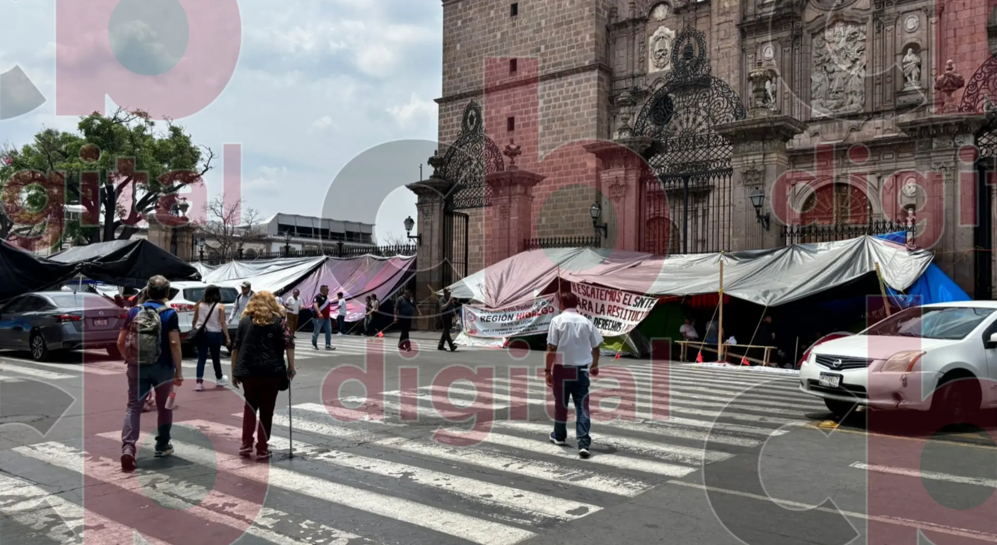 Reprograman el espectáculo de Luces de Catedral debido al plantón de la CNTE
