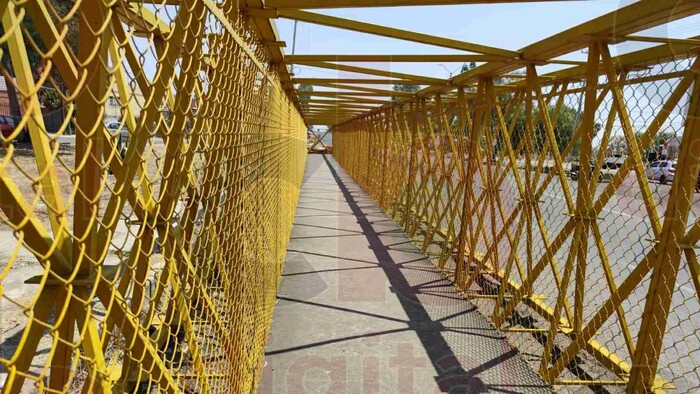 Riesgo para la ciudadanía derrumbe del puente peatonal de La Maestranza