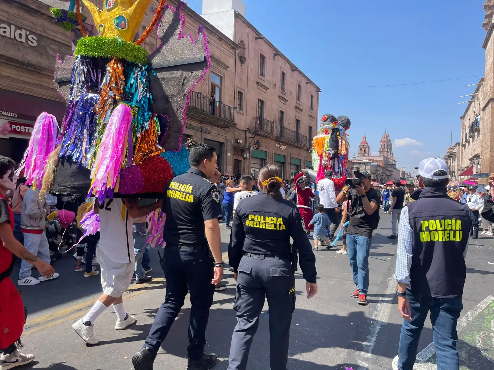 Saldo blanco durante las celebraciones de los Toritos de Petate