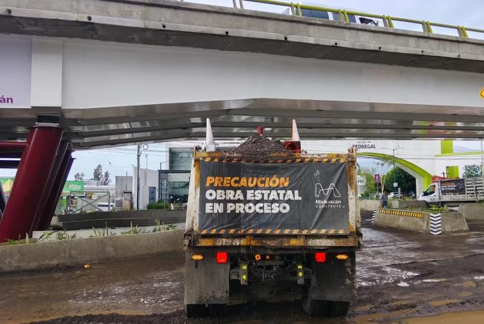 SCOP mantiene atención en el Paso Catrinas tras lluvias atípicas en Morelia