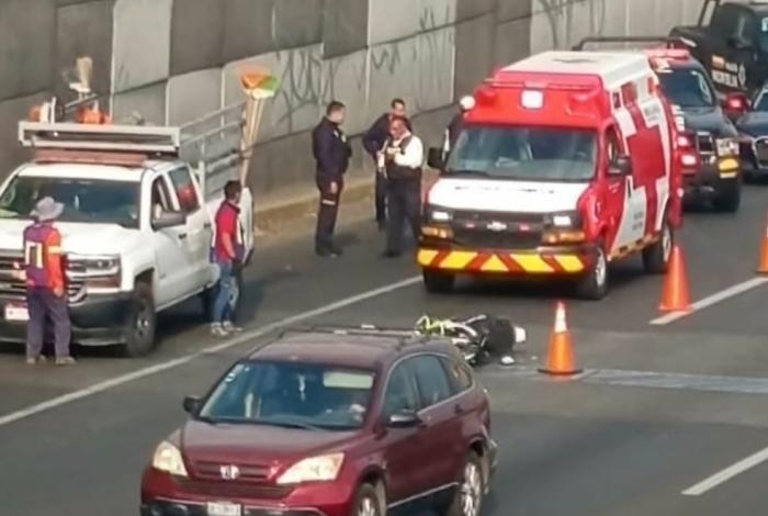 Se accidenta motociclista en el Libramiento Norte de Morelia
