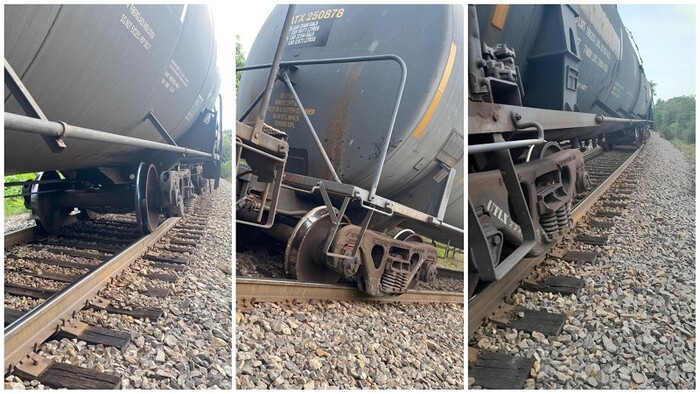 Se descarrilan al menos 20 vagones del tren en Taretan