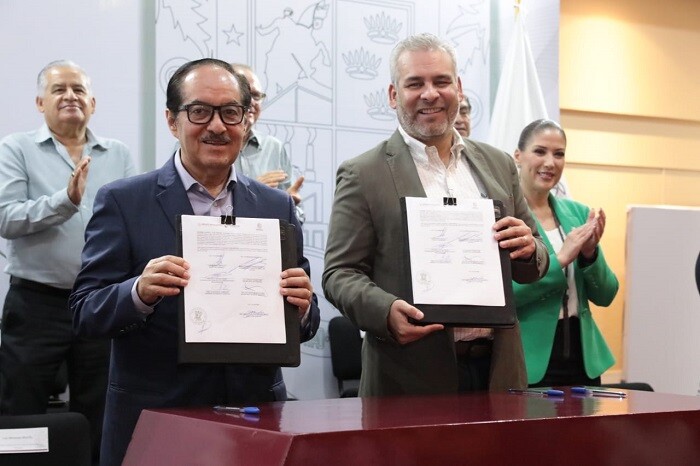 Se firma convenio con la Conafor: Michoacán defenderá sus bosques, advierte Bedolla