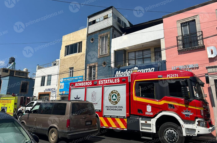 Se incendia domicilio en el centro de Morelia