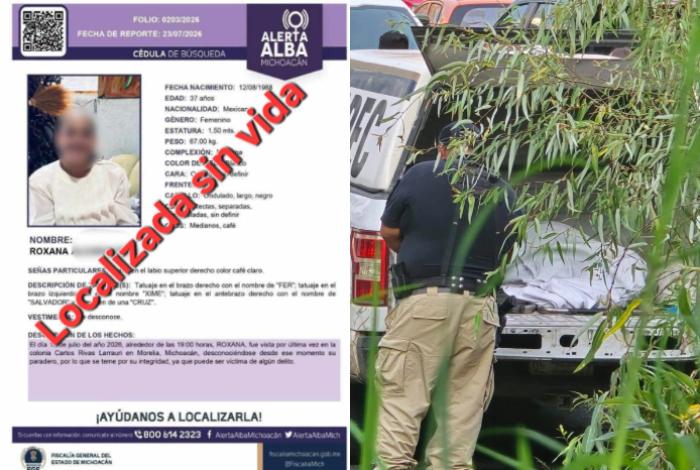 Se llamaba Roxana y tenía 37 años, la mujer mutilada hallada en Balcones de Morelia