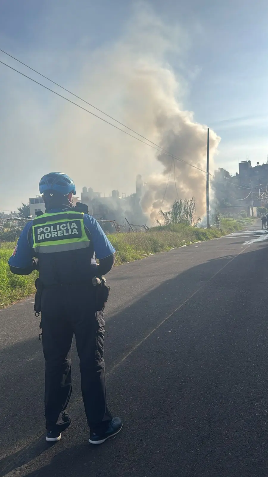 Se quema choza en la Colonia Obrera