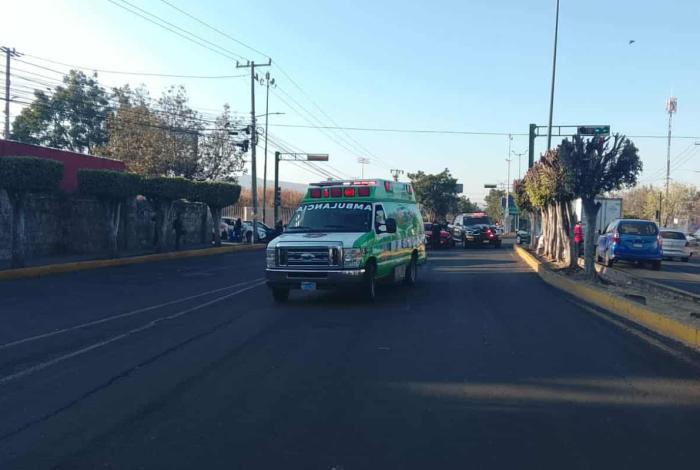 Se registra accidente vehicular sobre Calzada La Huerta, en Morelia