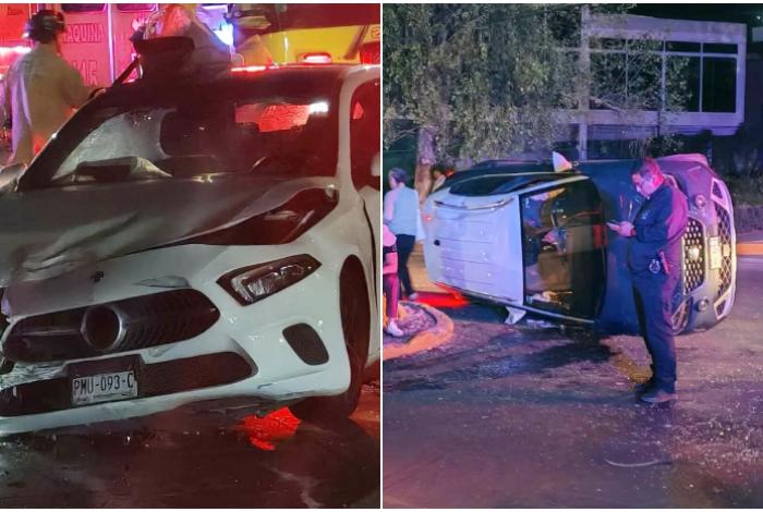 Se registra choque entre dos vehículos sobre la avenida Camelinas, al sur de Morelia