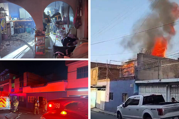 Se registran 2 incendios de domicilio en distintas colonias de Morelia