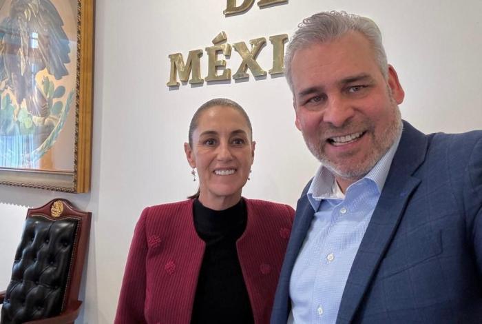 Se reúne Bedolla con Sheinbaum y dan seguimiento al Plan Michoacán