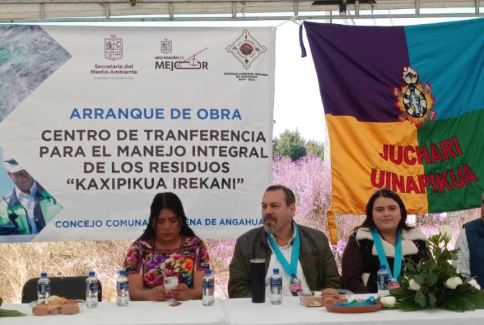 Secma inicia construcción de centro de residuos en Angahuan